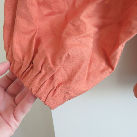 ATHLETA X ALICIA KEYS Enlighten Up Linen Bomber Jacket in Clay Orange - Size 2X - Picture 7 of 15